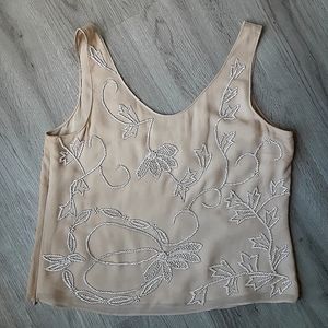 Beaded under blazer top